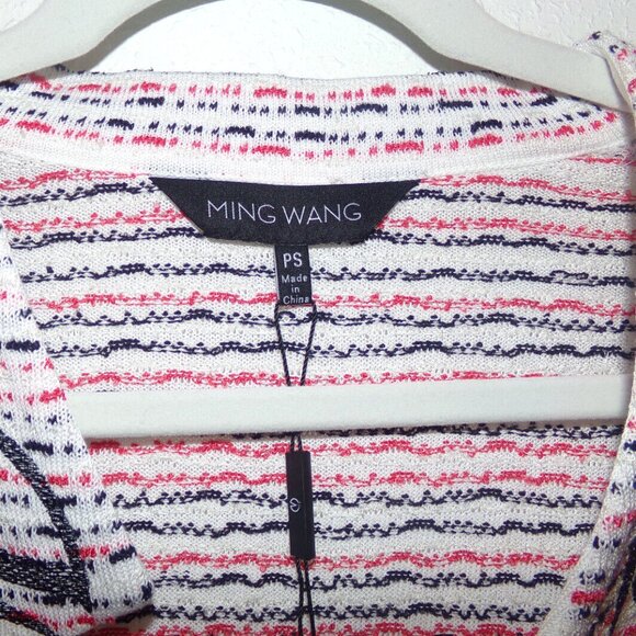 NWOT MING WANG SZ.PS, HERITAGE FIT MULTI ON WHITE JACKET - Picture 2 of 7